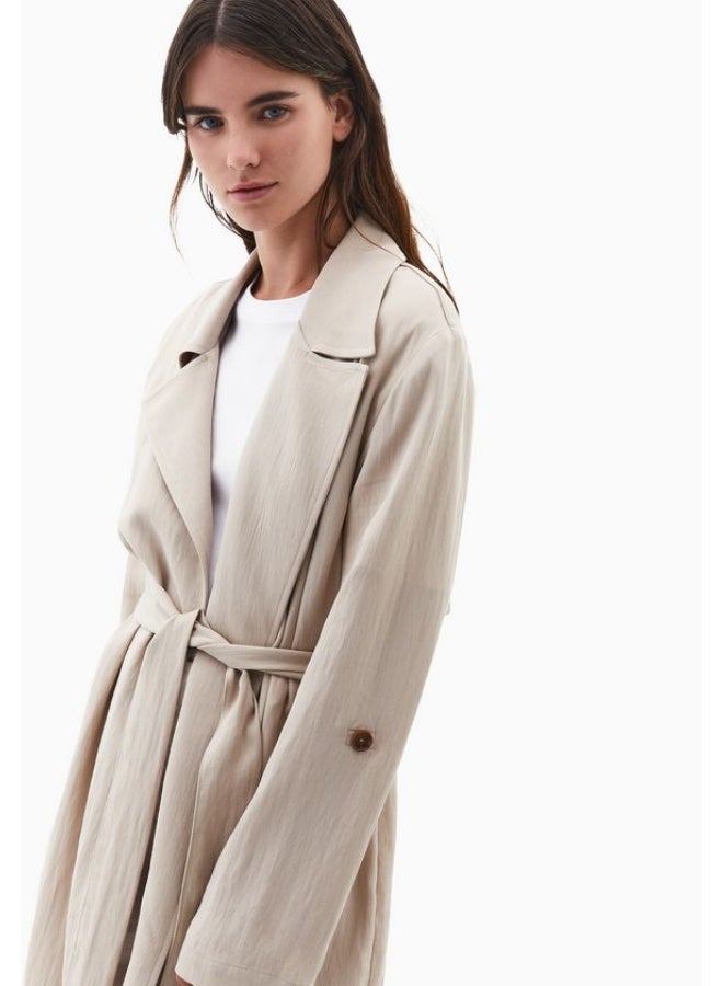 OXXO Belted Trenchcoat-Beige - Image 4